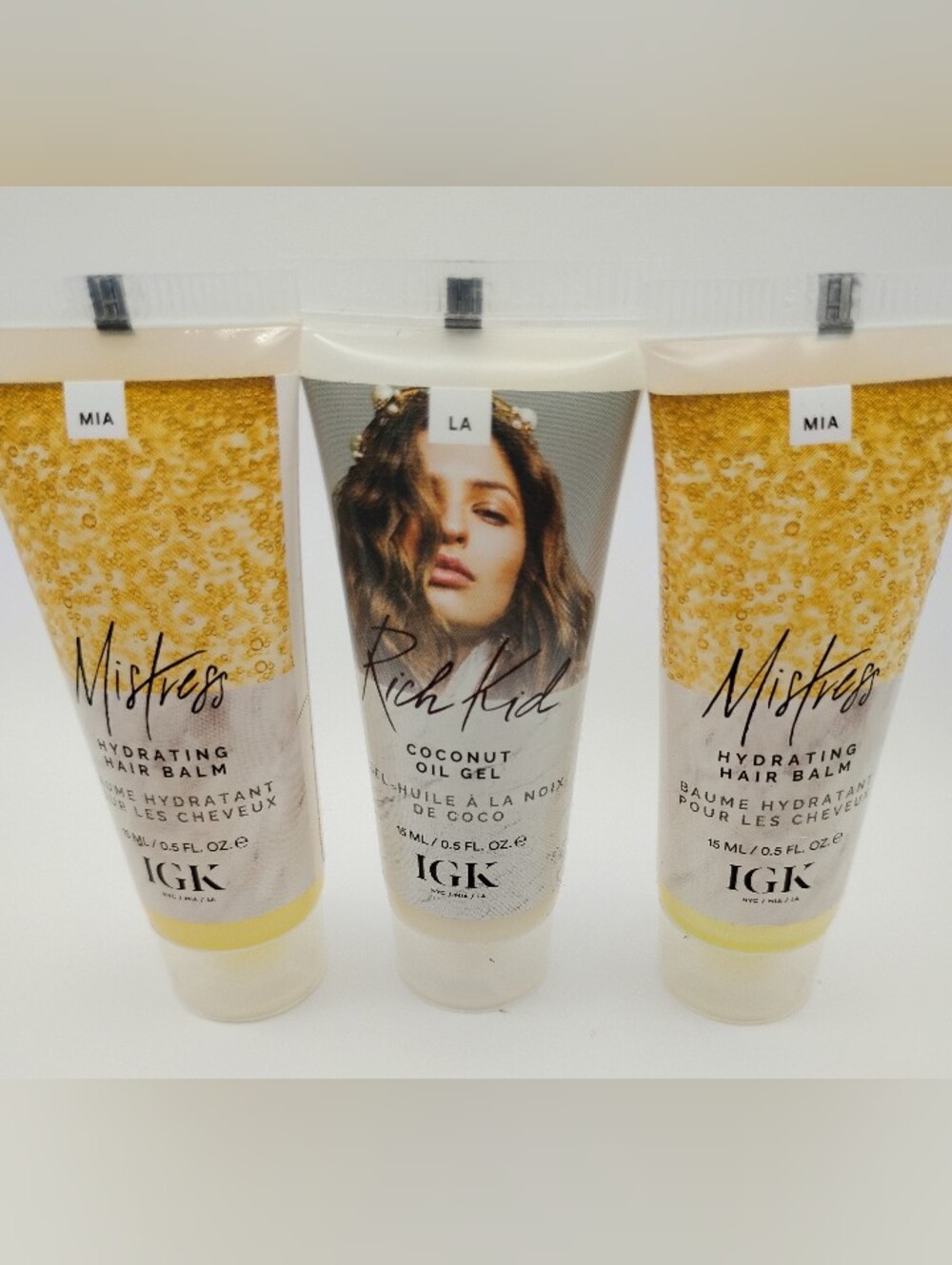 IGK Rich Kid Coconut Oil Gel & IGK Hair Balm